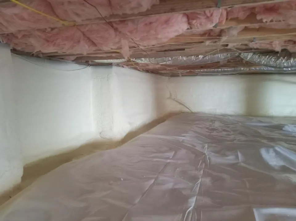 Crawl space encapsulation with closed-cell spray foam for Attic Insulation in District Heights
